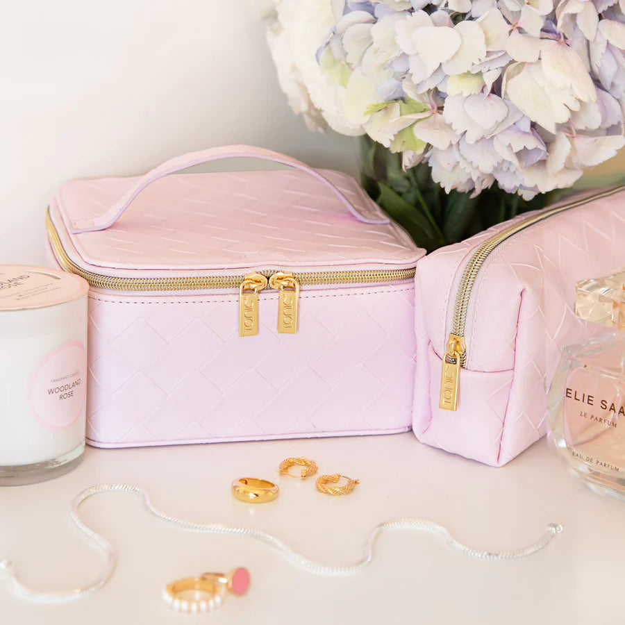 Woven Large Cube Peony Pink Accessories Tonic Australia 