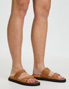 Ahoy Leather Sandal Tan Shoes Human 