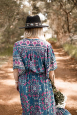 Dahlia Maxi Dress - Emerald Wild Earth Trading Co 