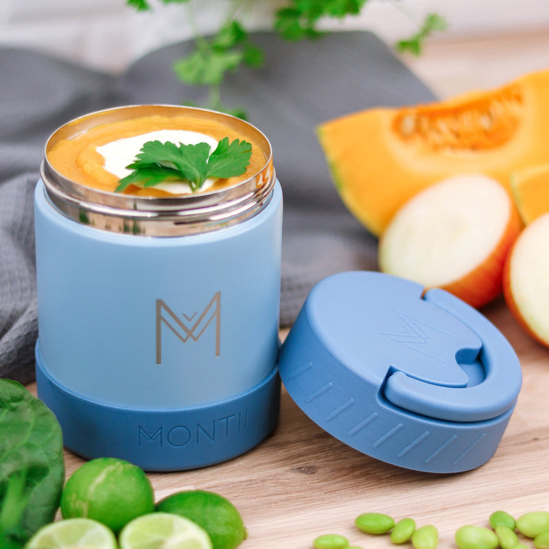 Insulated Food Jar Re-Usable MontiiCo Slate 