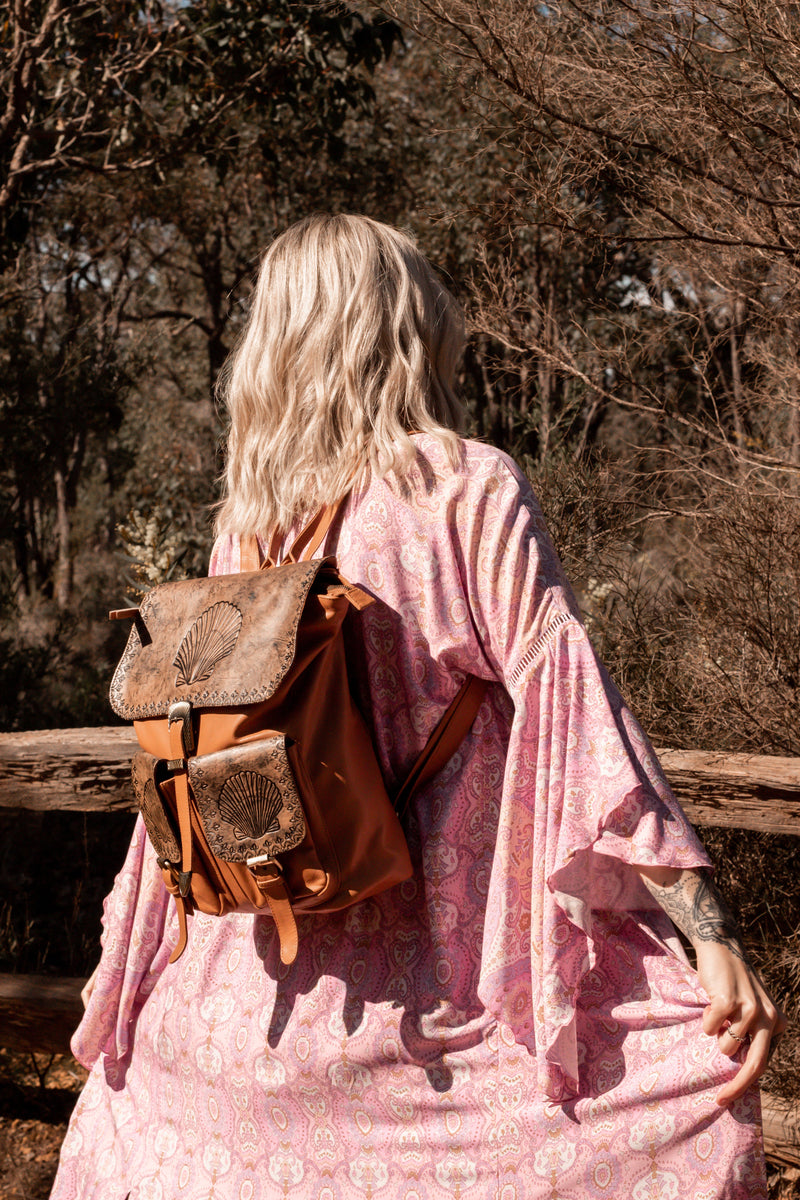 Midsummer Dreamer Kimono - Paisley Pink Wild Earth Trading Co 