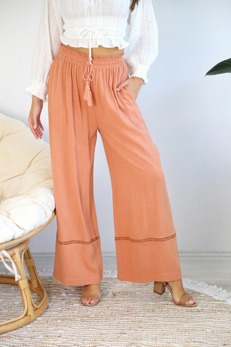 Delilah Pants - Terracotta Pants Salty Bright 