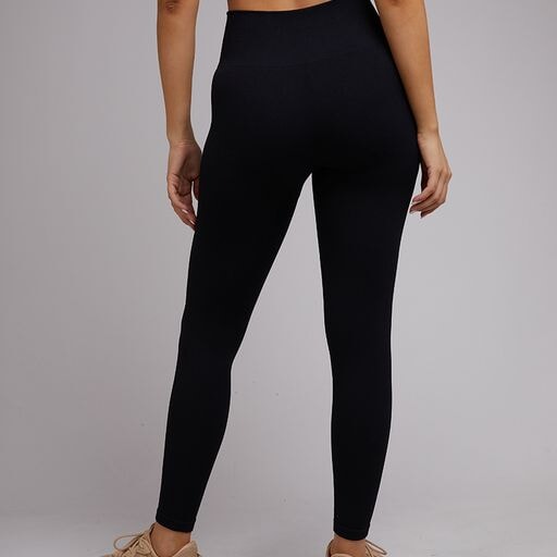 Remi Rib Legging - Black Leggings All About Eve 